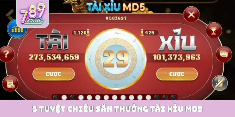3 tuyệt chiêu săn thưởng tài xỉu MD5