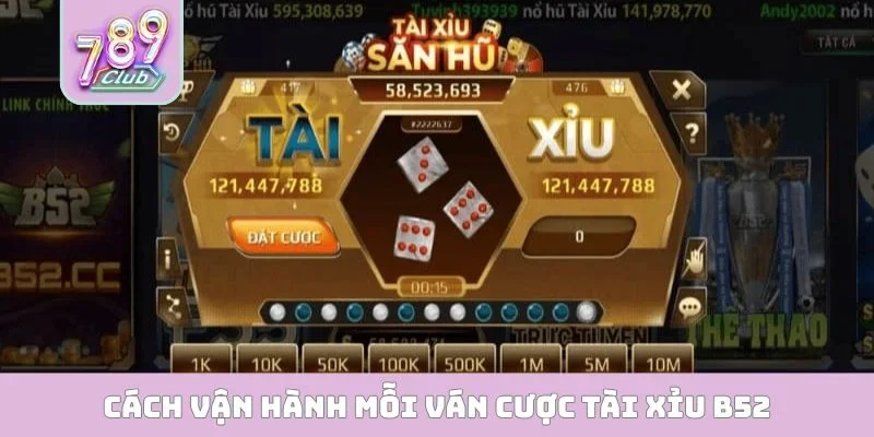 Cách vận hành mỗi ván cược tài xỉu B52