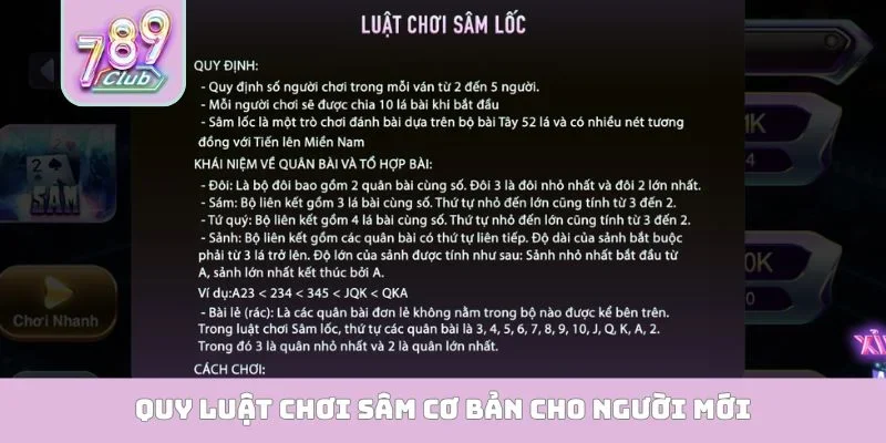 Sâm 789Club - Sân Chơi Đẳng Cấp Cho Giới Mộ Điệu Toàn Cầu Quy luật chơi Sâm cơ bản cho người mới